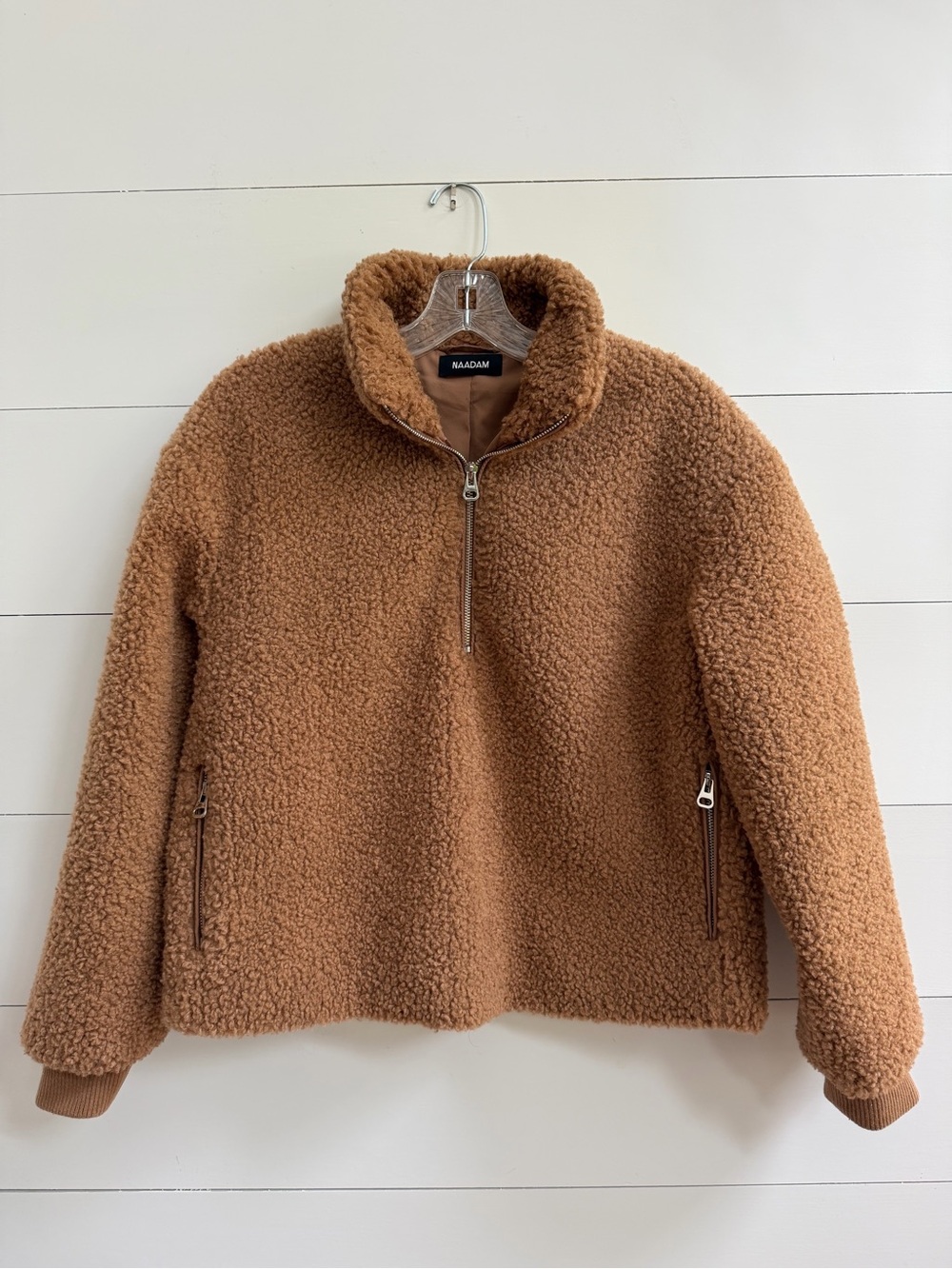 Naadam Teddy Half Zip Jacket